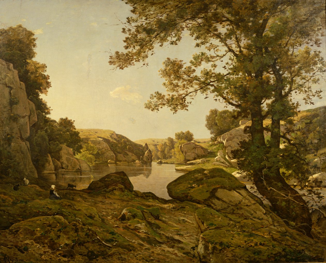 Vargsprånget av Henri Joseph Harpignies