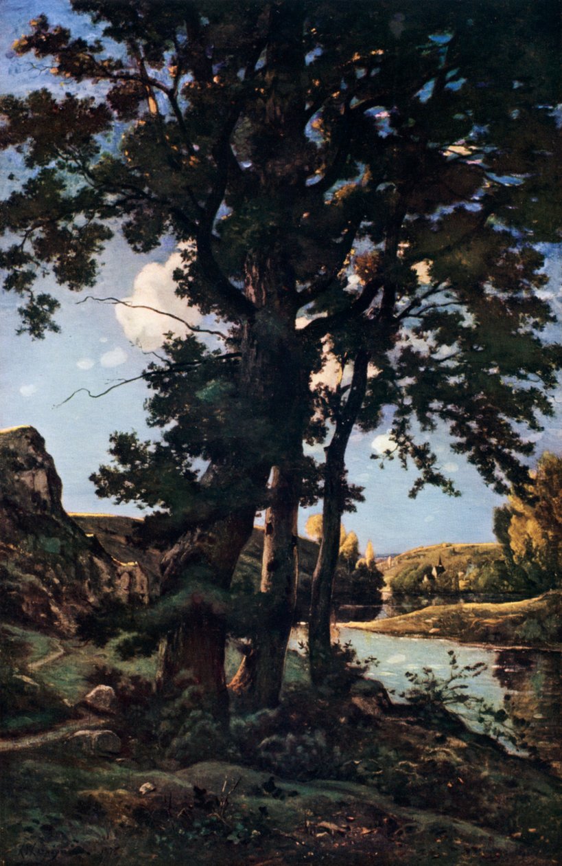 Ekar i Chateaurenard, Frankrike, 1926. av Henri Joseph Harpignies