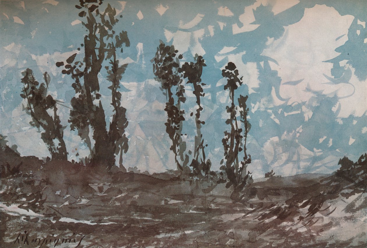 Poplar, c1839-1916, 1924 av Henri Joseph Harpignies