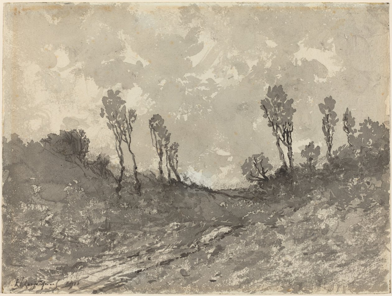 Väg vid Hérisson av Henri Joseph Harpignies