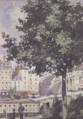 Pont Neuf, 1893 (wc) av Henri Joseph Harpignies