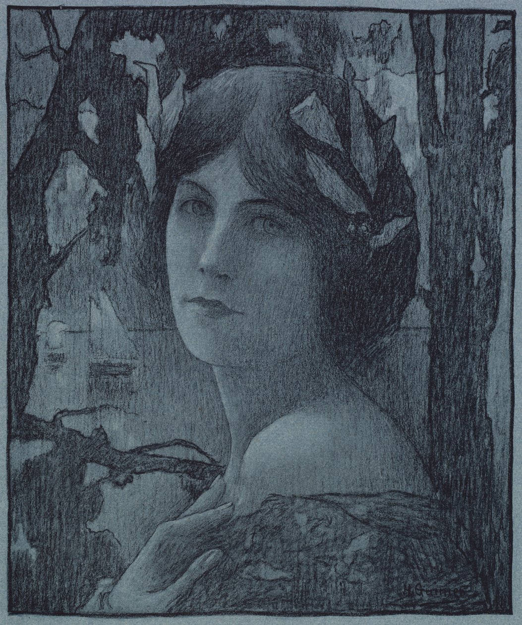 Gentle Night Gentle Night, 1899. av Henri Jules Guinier