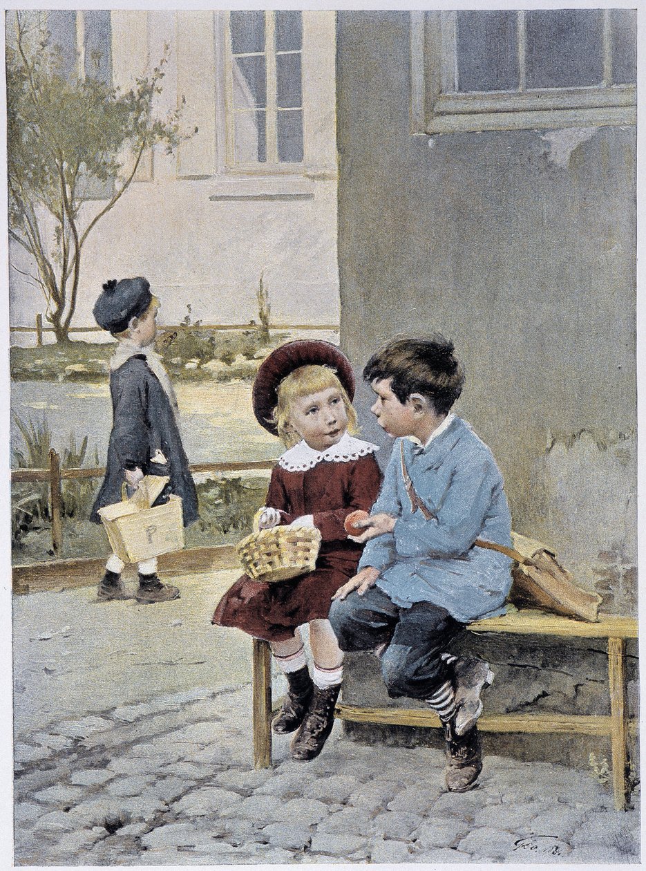Fri handel - akvarell av Geoffroy i "" Le Figaro Illustré""", maj 1901 av Henri Jules Jean Geoffroy