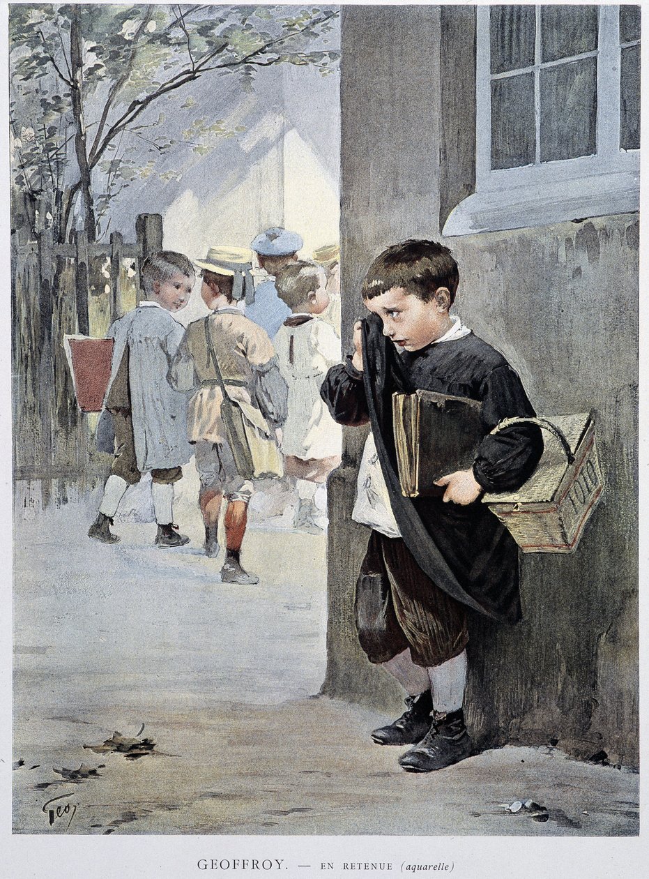I återhållsamhet - akvarell av Geoffroy i "" Le Figaro Illustré""", maj 1901 av Henri Jules Jean Geoffroy