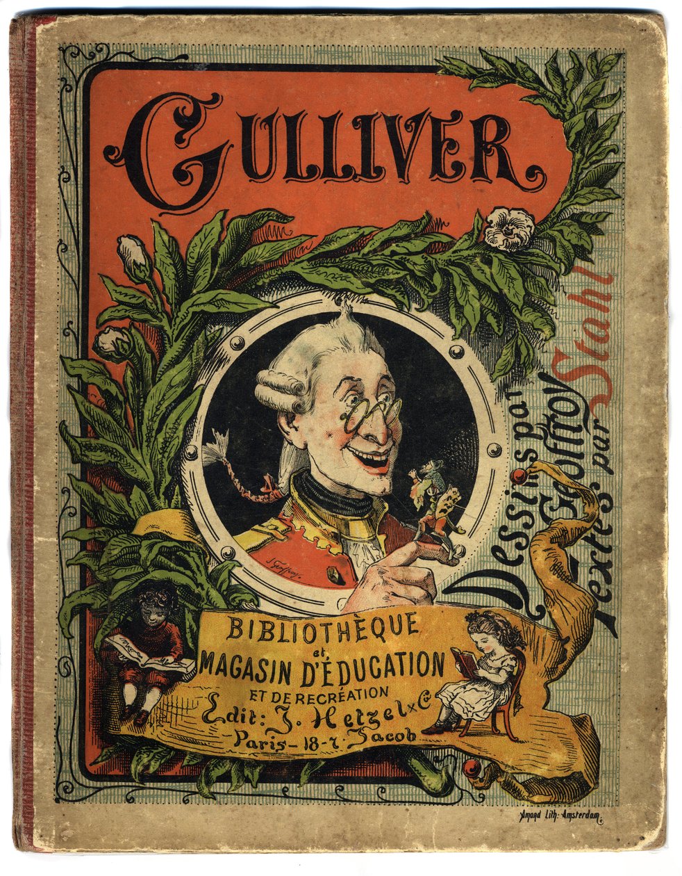 Porträtt av Lemuel Gulliver. Omslag till "" Gulliver