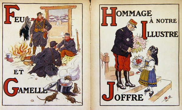 Fire and Mess tenn, och hyllning till marskalk Joffre, illustration från 