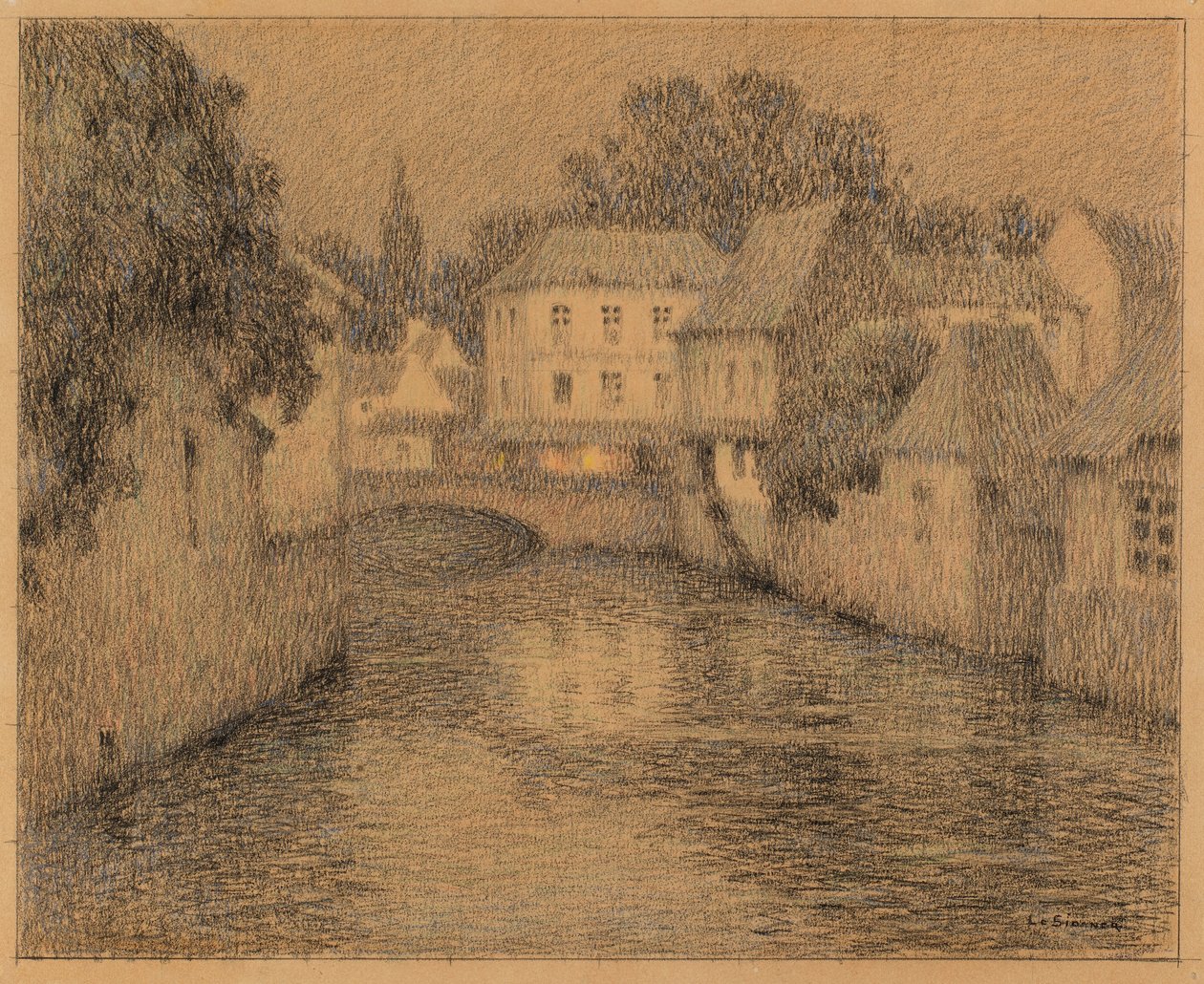 Landskap av Henri Le Sidaner