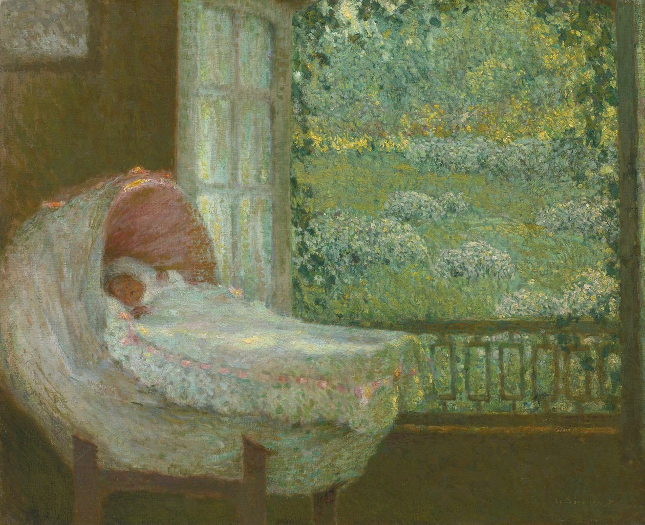 Vaggan, 1905 av Henri Le Sidaner