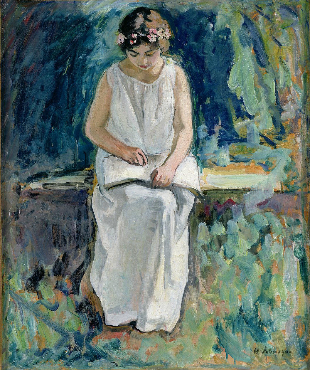 Flickläsning av Henri Lebasque