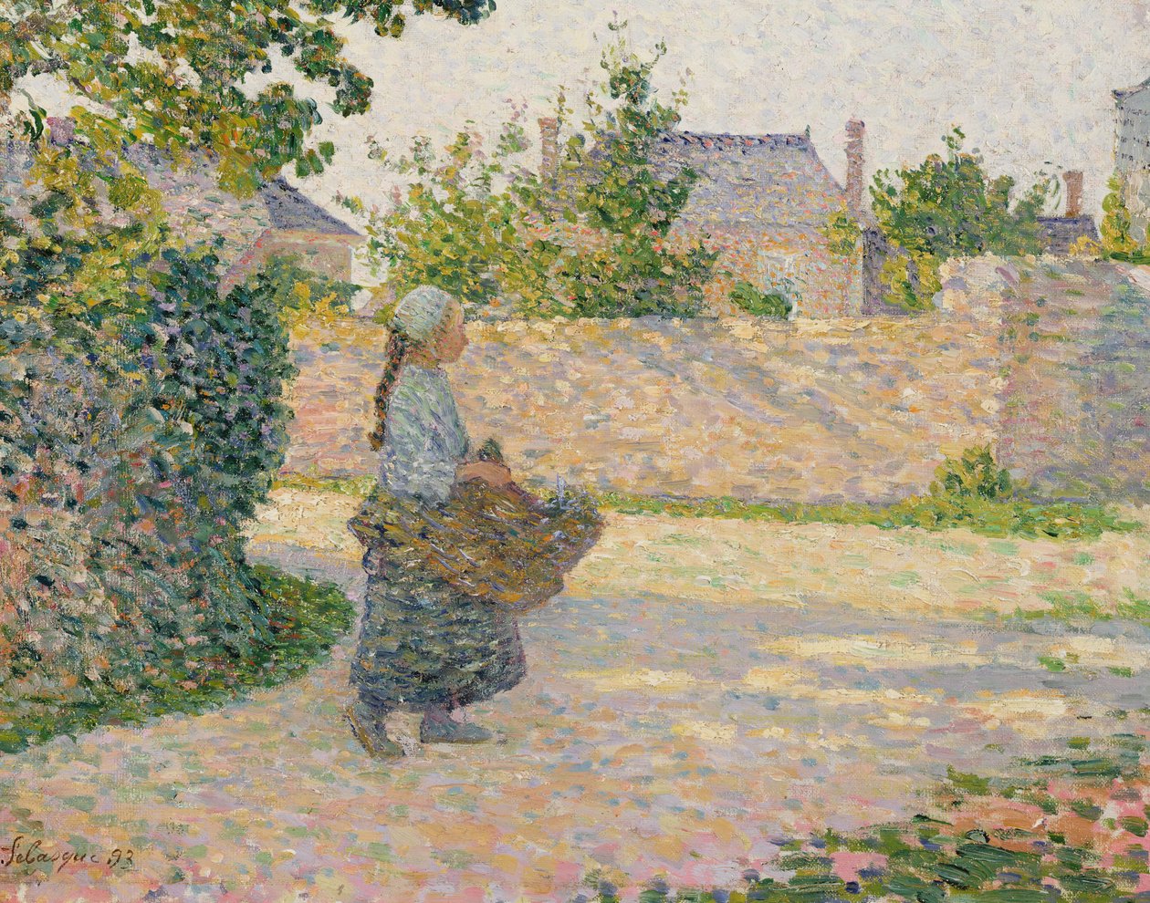 Bondflickan återvänder till byn, 1893 av Henri Lebasque