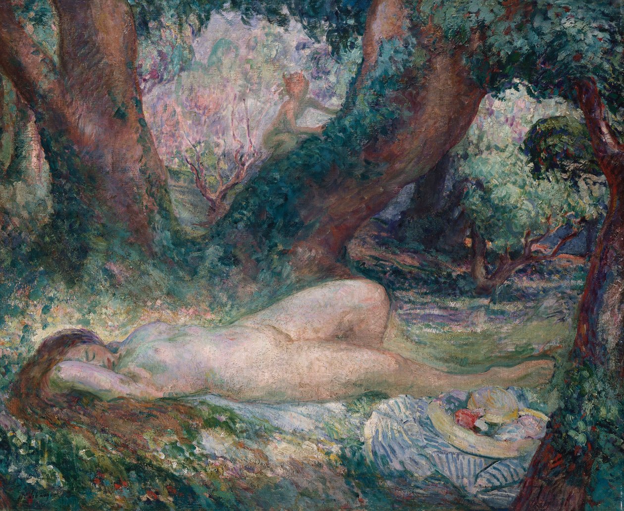 Sovande nymf av Henri Lebasque