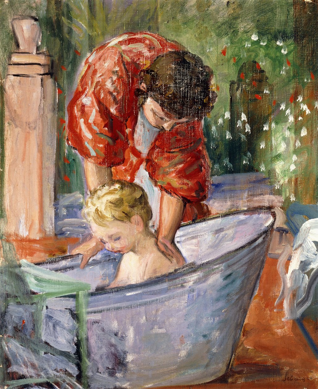 Badet; Le Bain, av Henri Lebasque