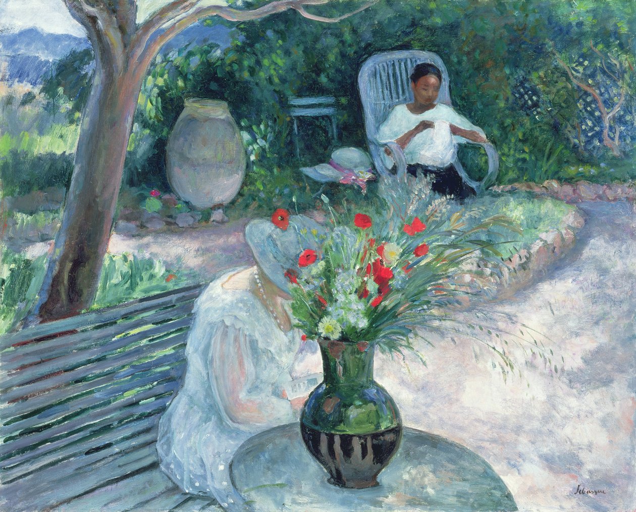 The Garden of Pradet, c.1923 av Henri Lebasque