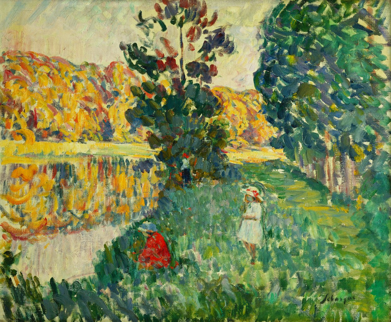 St Peters dammar; Dammarna i St. Pierre, av Henri Lebasque