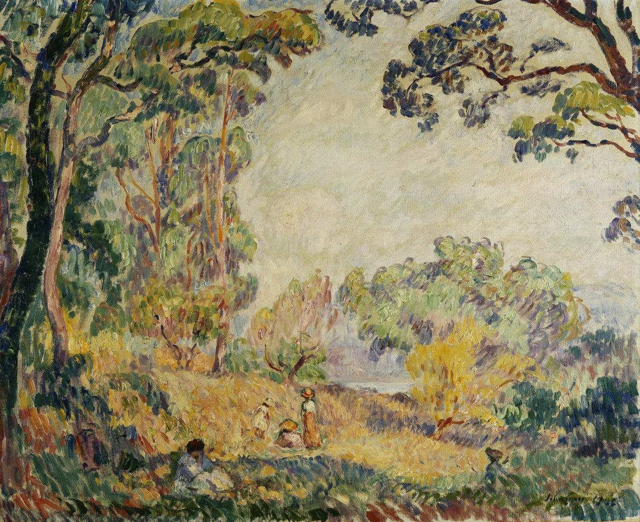 Kvinnor och flickor på landsbygden; Kvinnor och flickor på landsbygden, 1906 av Henri Lebasque
