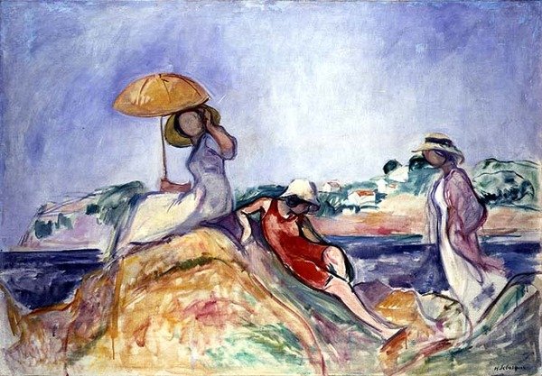 Kvinnor vid havet, ca 1910 (olja på duk) av Henri Lebasque