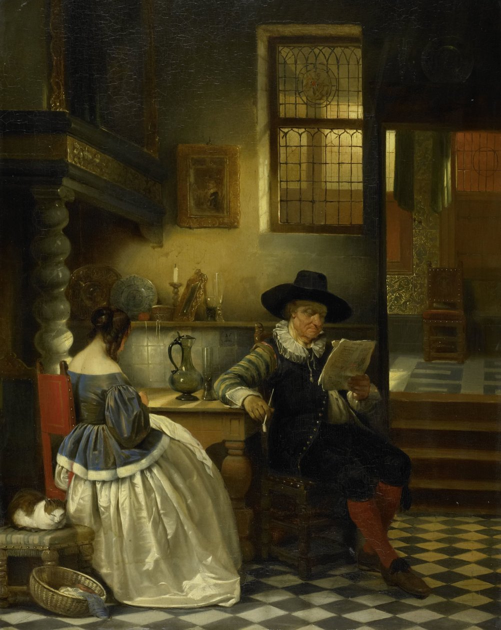 1600-talsinteriör av Henri Leys (baron)