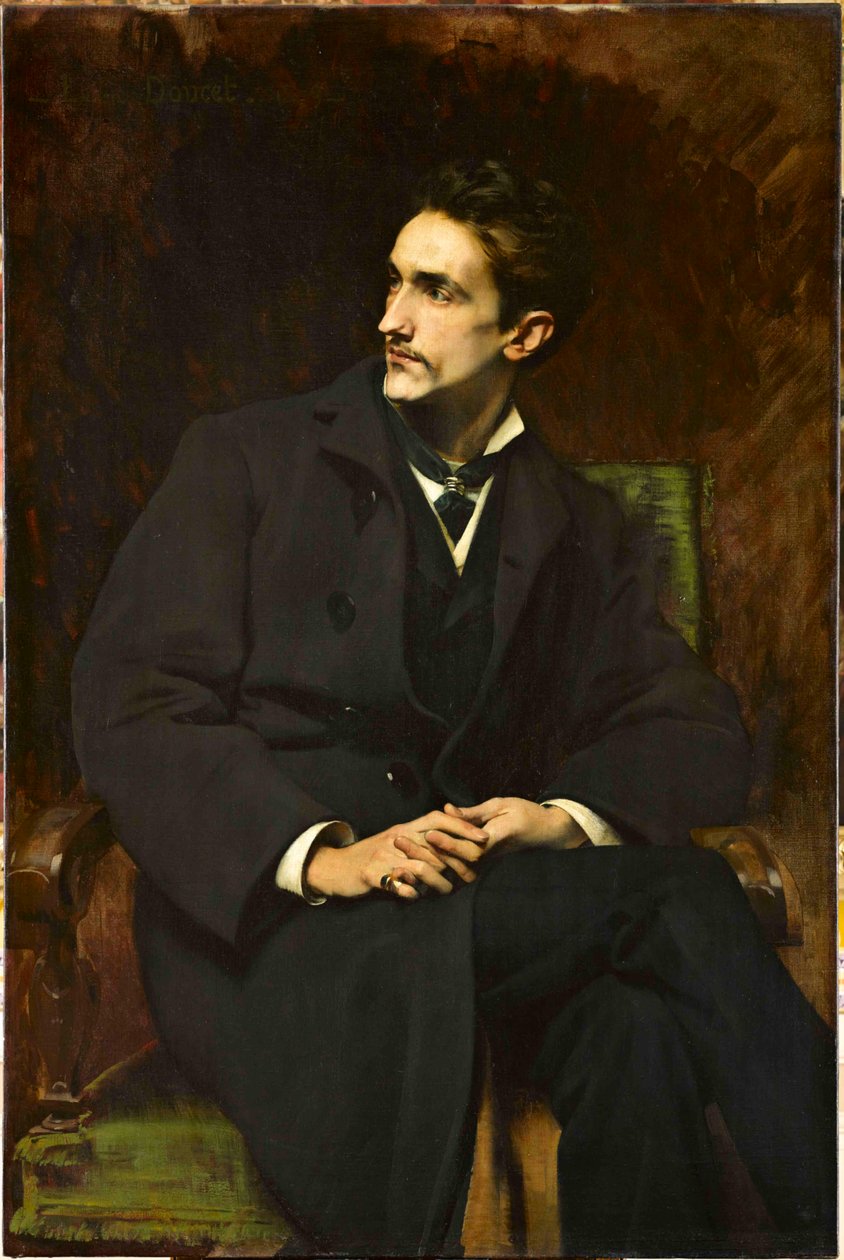 Porträtt av greve Robert de Montesquiou, 1879. av Henri Lucien Doucet