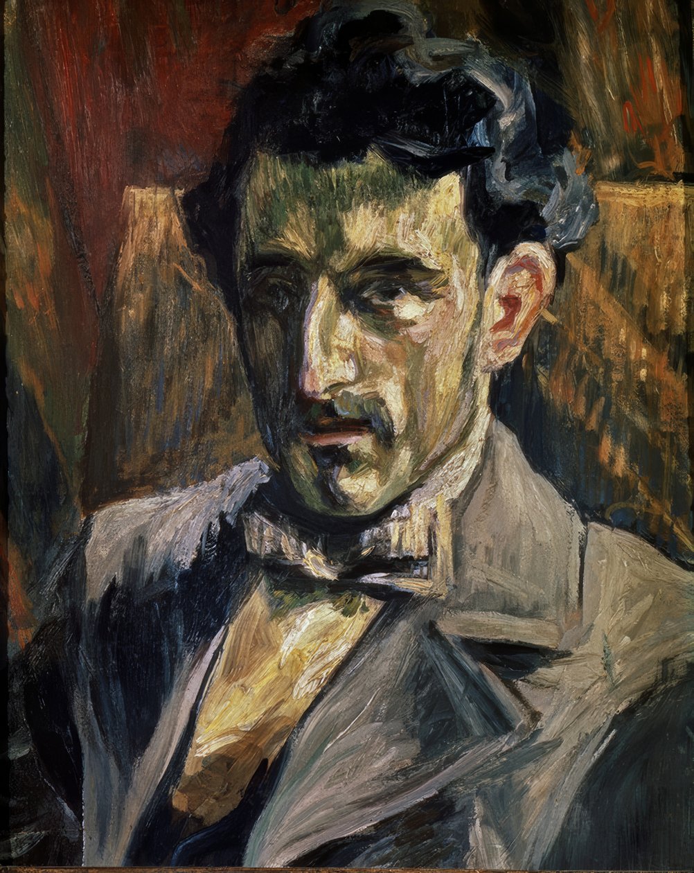 Porträtt av Maurice Ravel av Henri Manguin