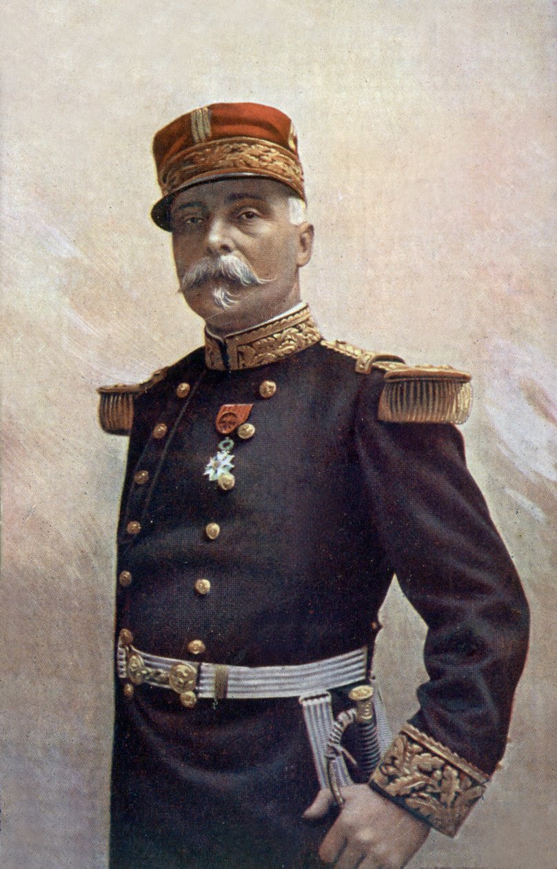 Fransk general Pau, befälhavare för armén i Alsace av Henri Manuel