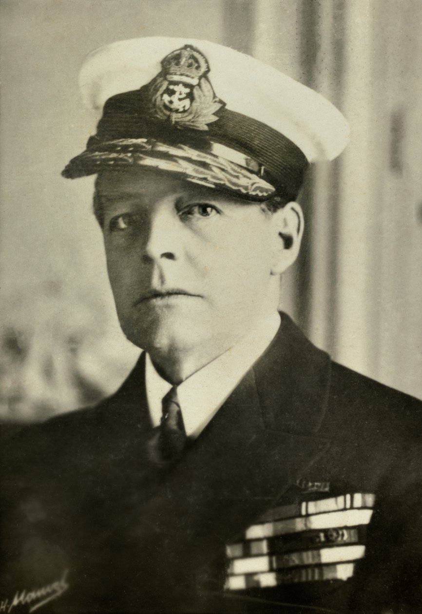 Porträtt av amiral David Beatty (foto) av Henri Manuel
