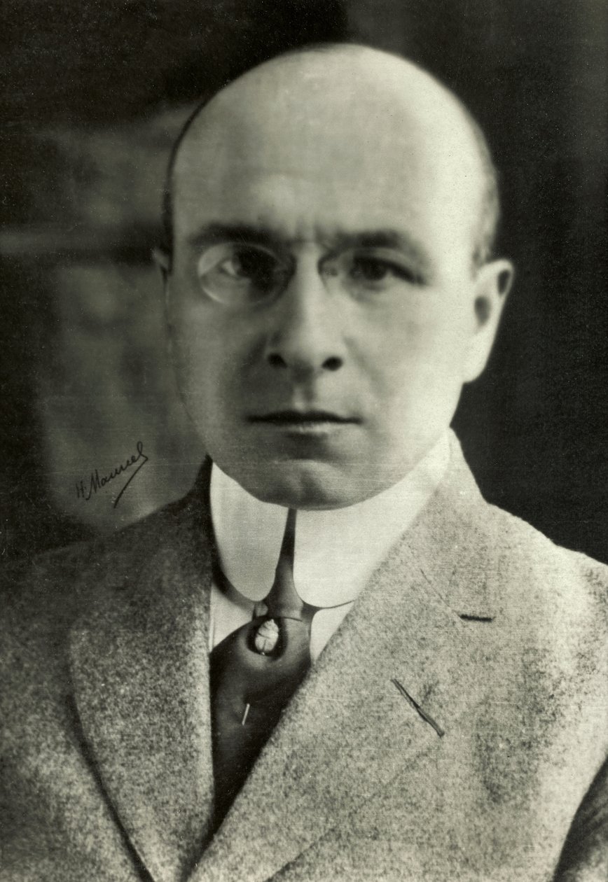 Porträtt av Alexis Carrel (fotografi) av Henri Manuel