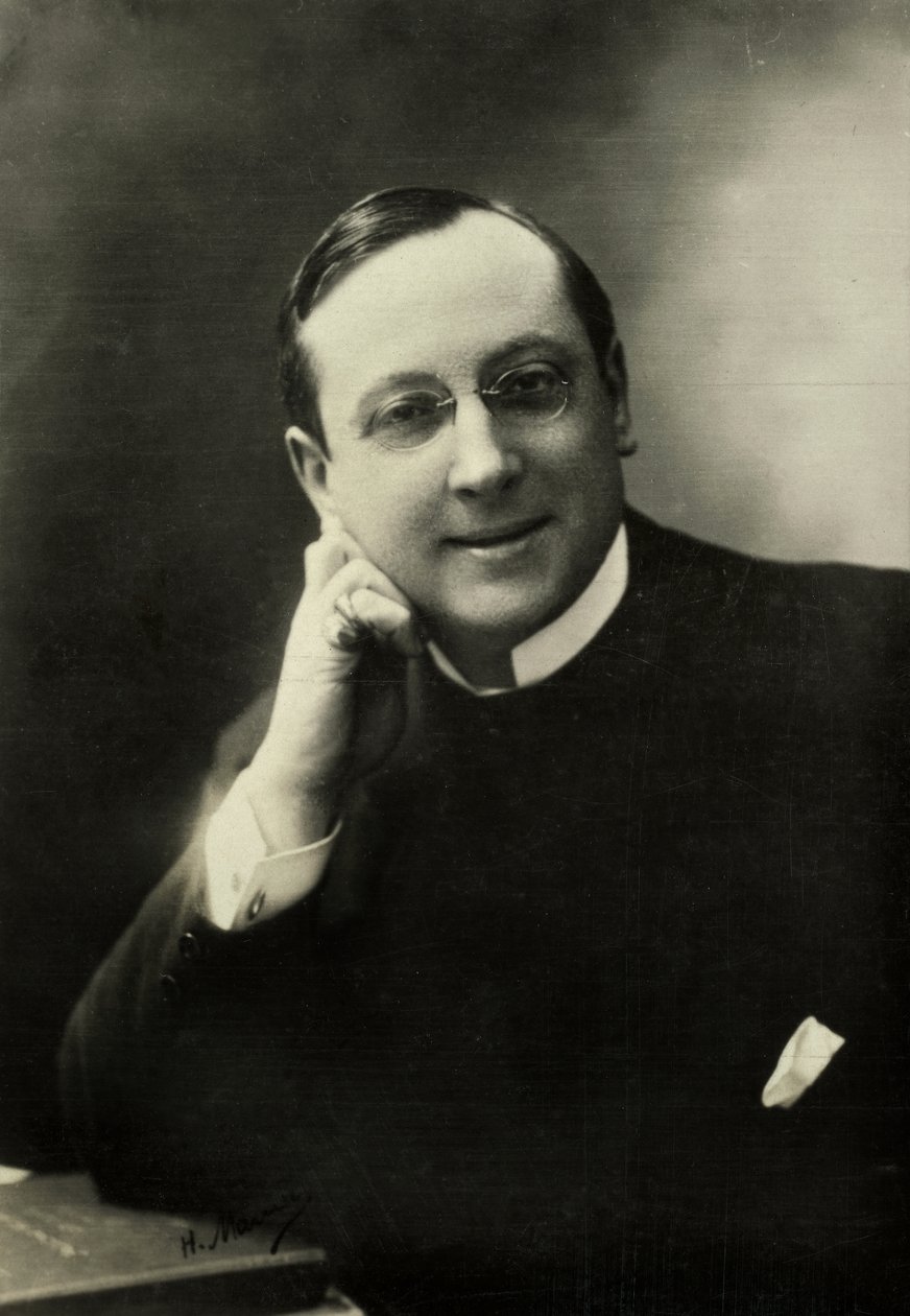 Porträtt av Andre De Lorde (foto) av Henri Manuel