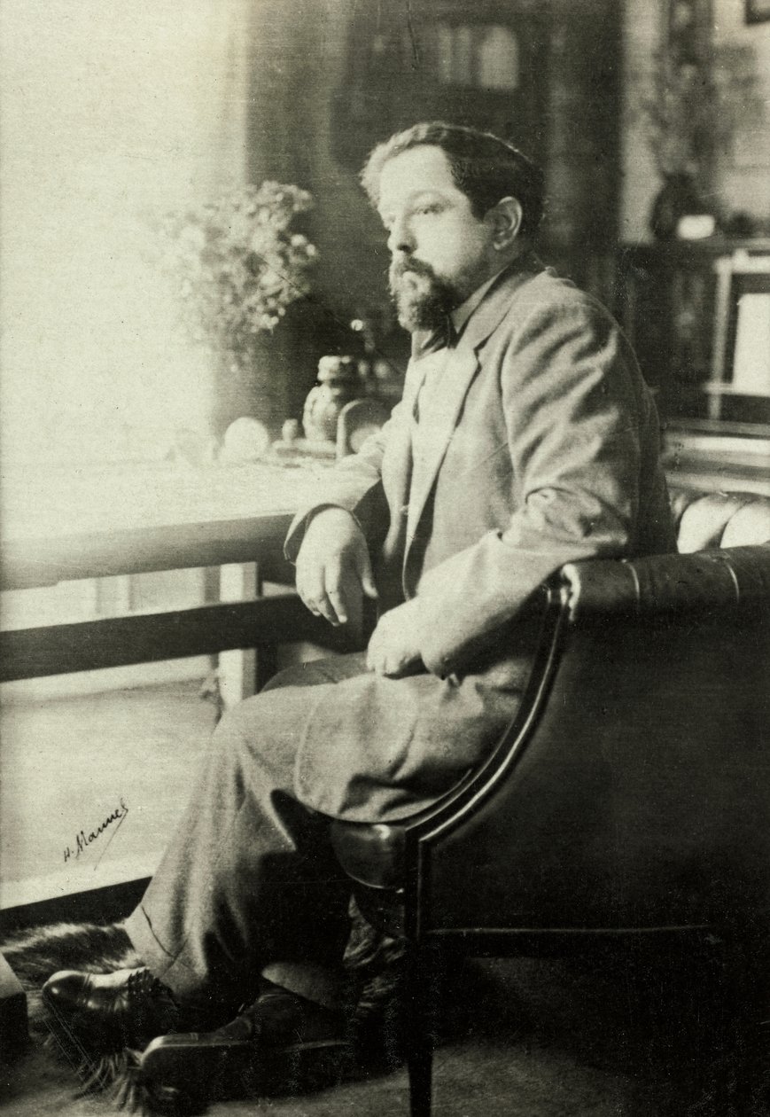 Porträtt av Claude Debussy (foto) av Henri Manuel