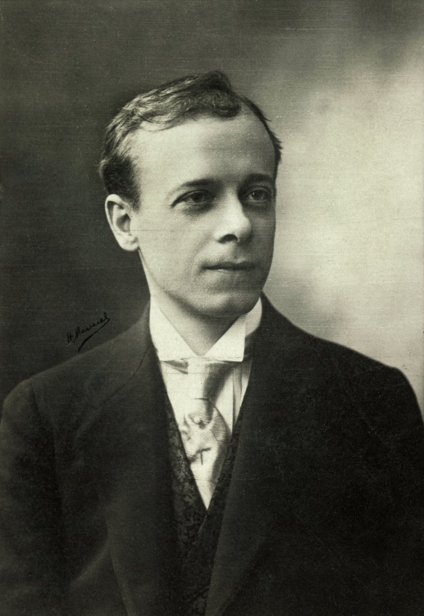 Porträtt av Clement Vautel (foto) av Henri Manuel