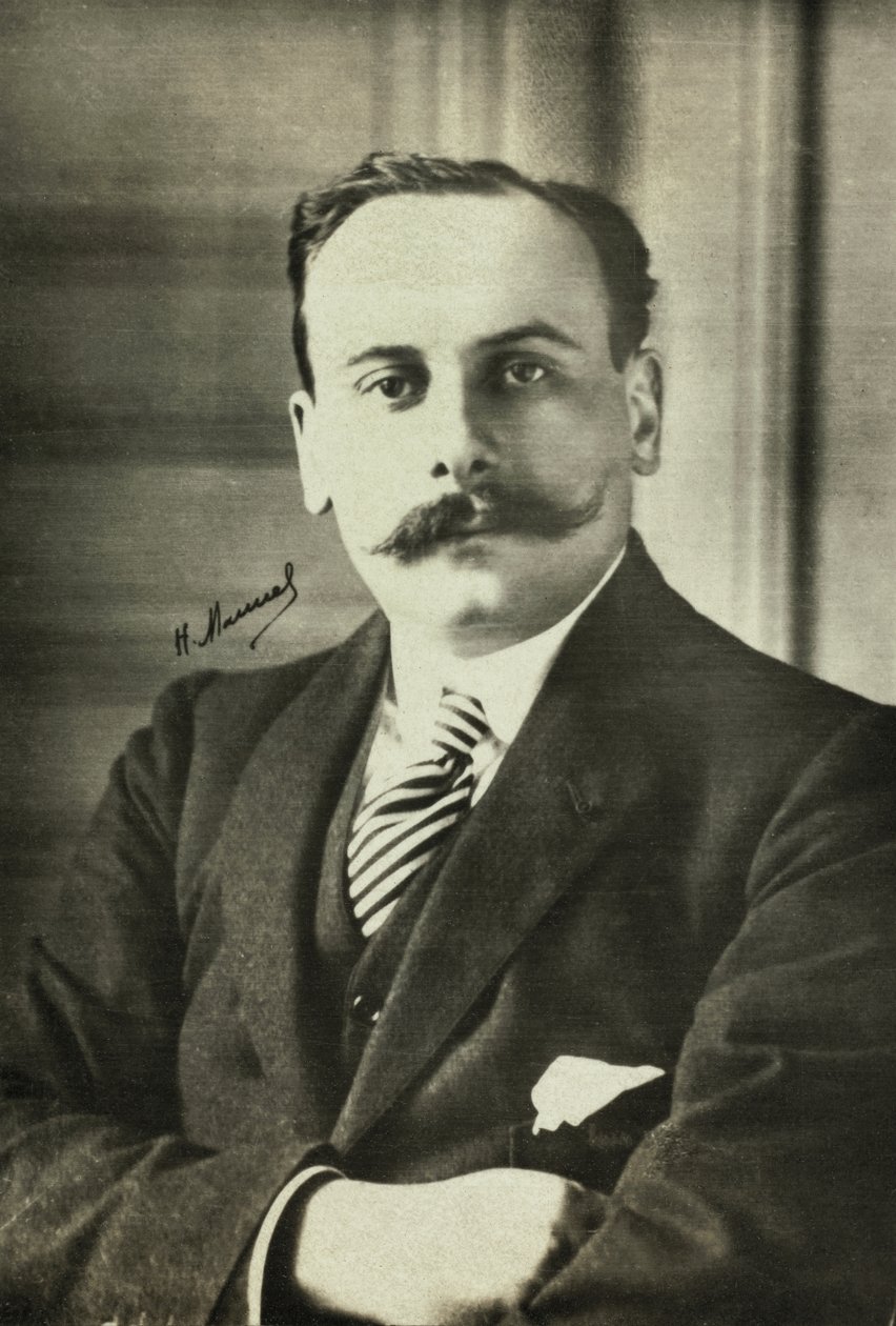 Porträtt av Henri De Jouvenel (fotografi) av Henri Manuel