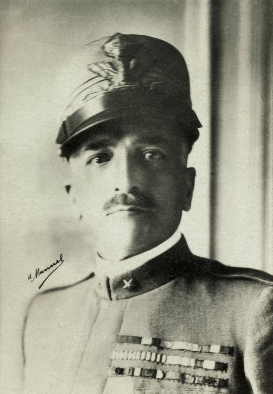Porträtt av den italienske generalen Armando Diaz (foto) av Henri Manuel