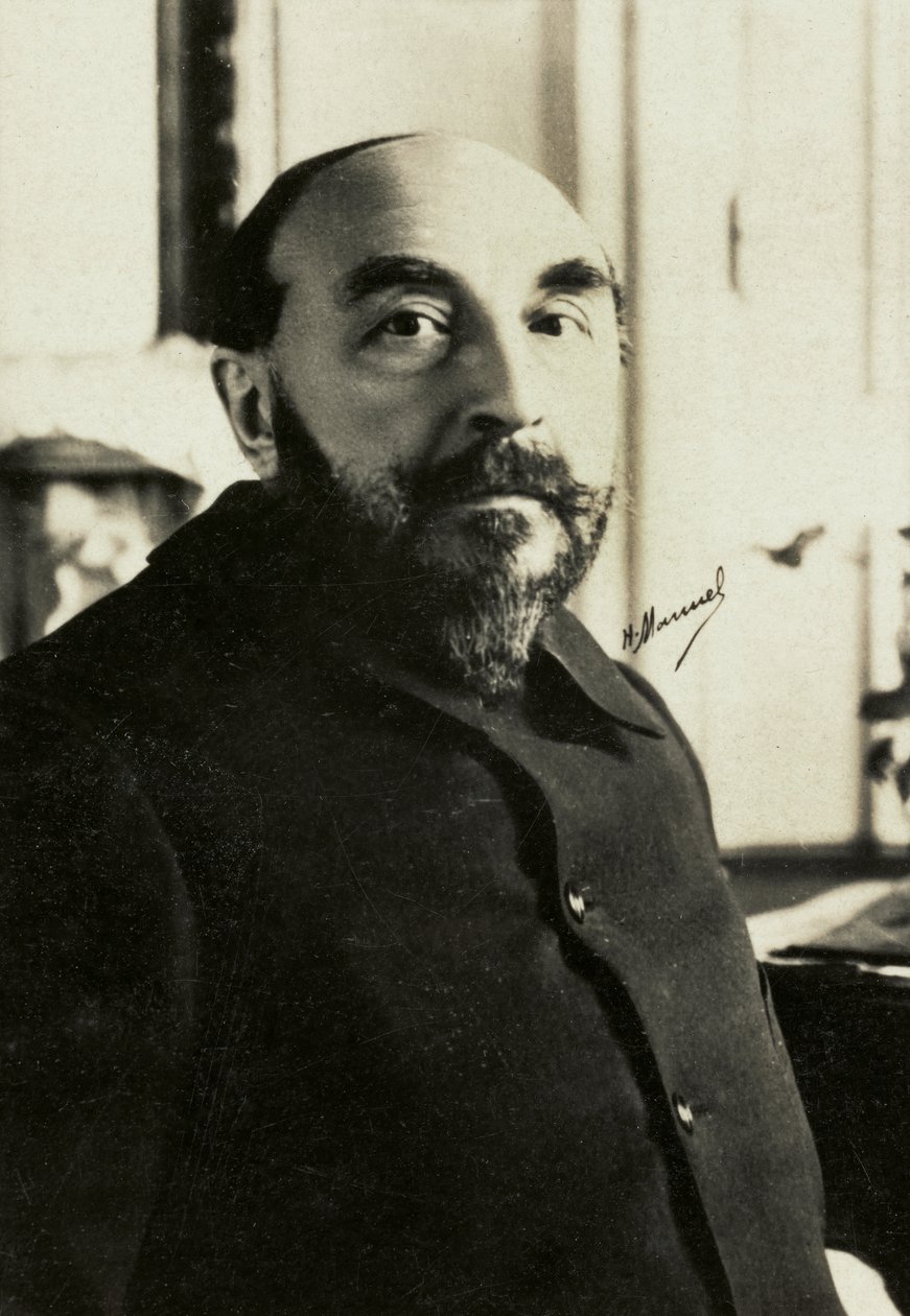 Porträtt av Joseph Henri Boex dit J. , H. Rosny l Aine (foto) av Henri Manuel