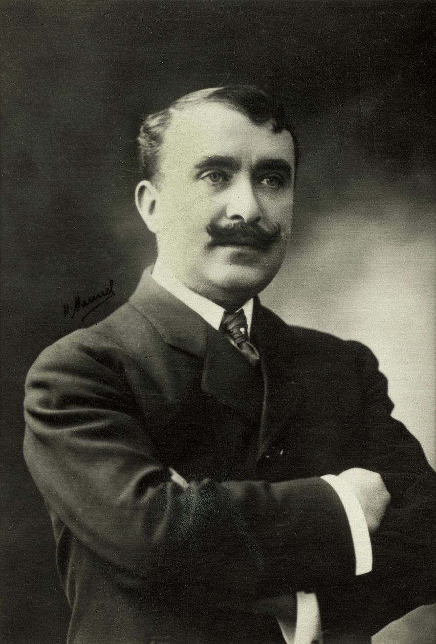 Porträtt av Miguel Zamacois (foto) av Henri Manuel