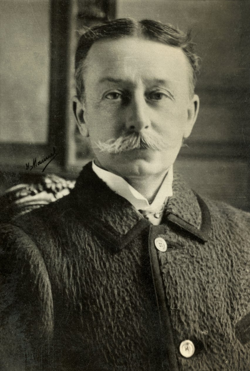Porträtt av Rene Bazin (foto) av Henri Manuel