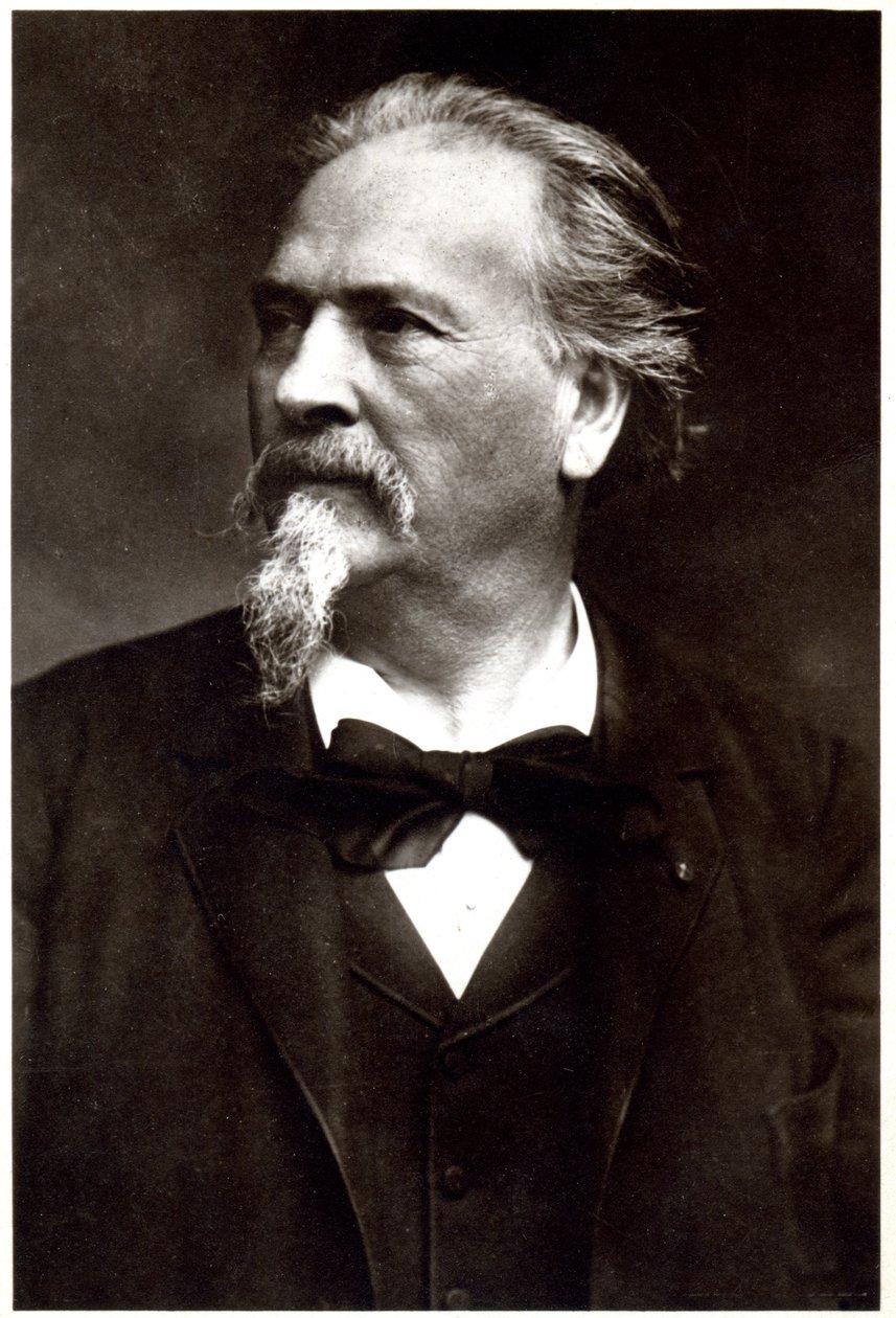 Den franske författaren Frederic Mistral. Foto av Henri Manuel, Frankrike, ca 1900 (svartvitt foto) av Henri Manuel