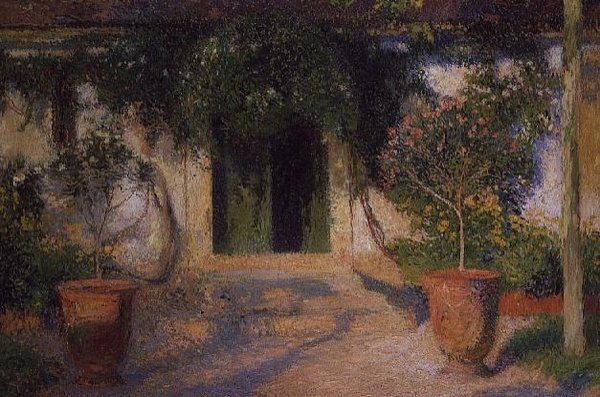 Entré till ett hus av Henri Martin