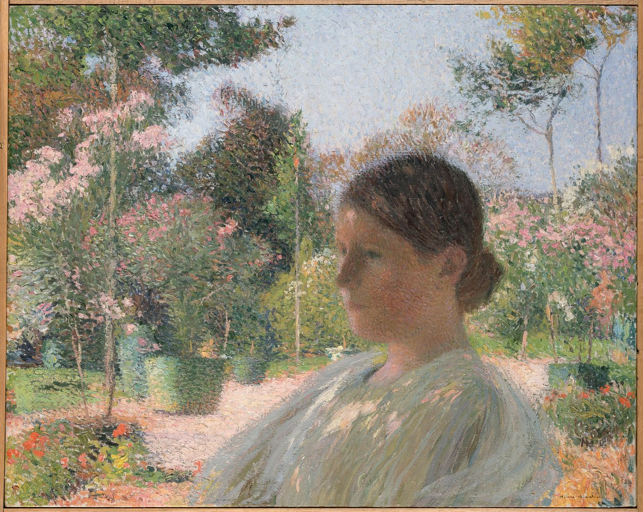 I trädgården, ca 1904. av Henri Martin