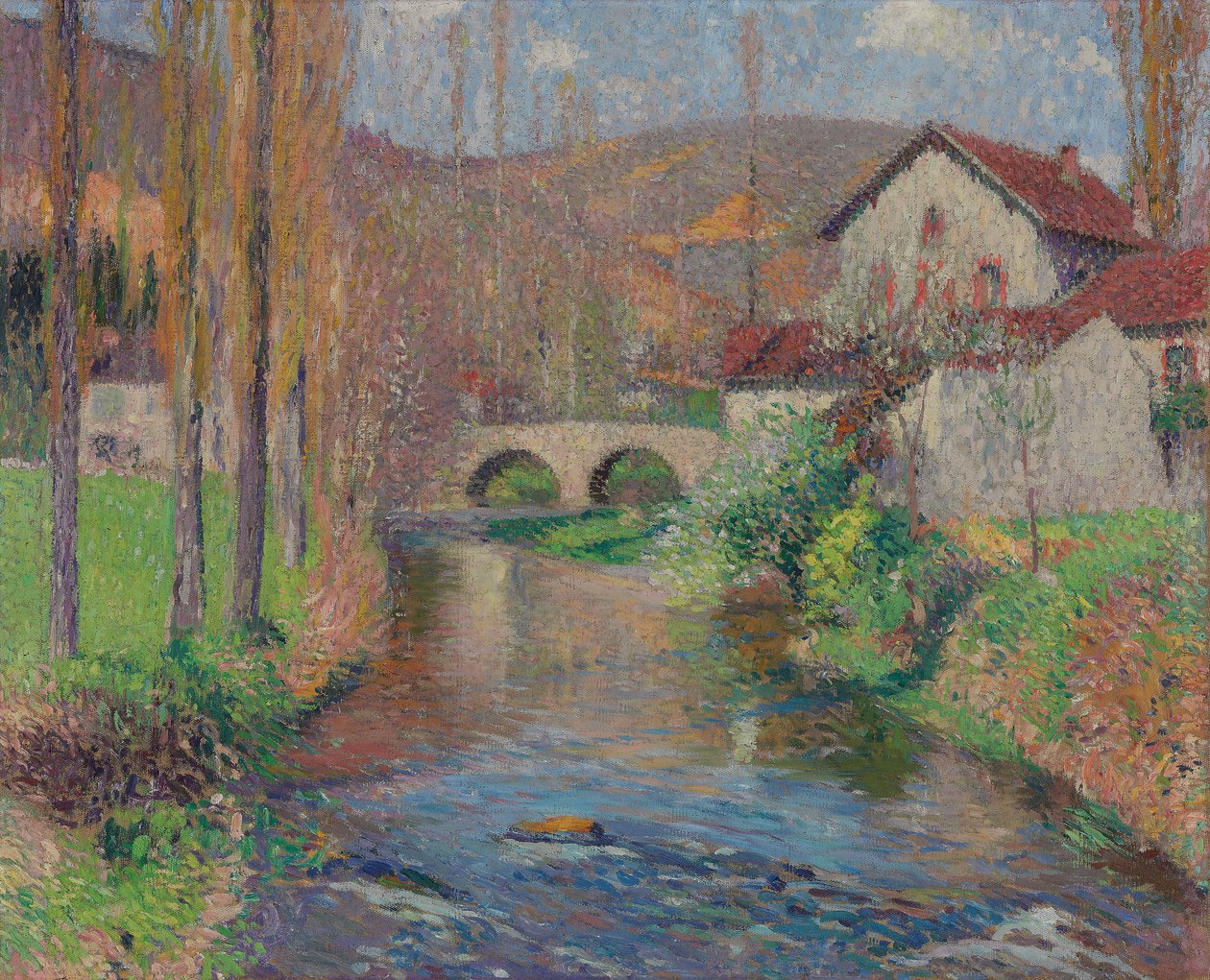 Labastide du Vert-bron sett från nedströms av Henri Martin