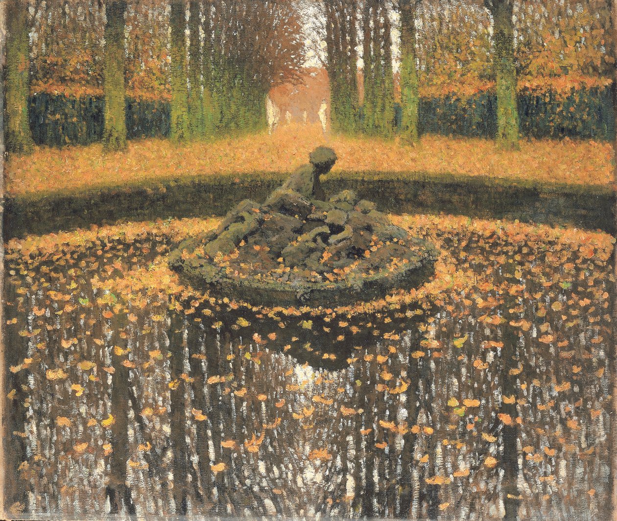 Drottningens fontän, Versailles, ca 1920 av Henri Martin