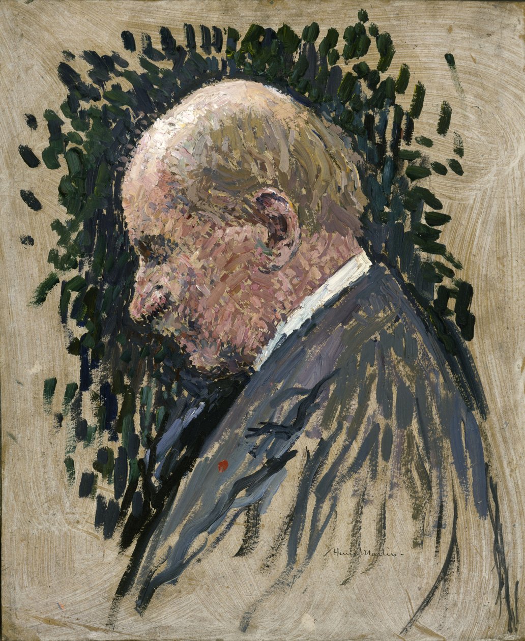 Porträtt av kompositören Gustave Charpentier 1860-1956, ca 1932. av Henri Martin