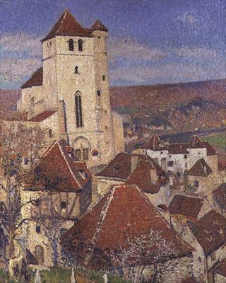 St. Cirq Lapopie, ca 1926-36 av Henri Martin