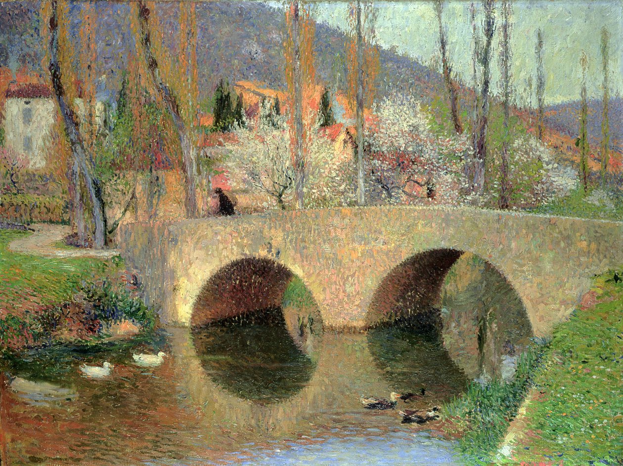 Bron vid Labastide du Vert våren 1911 av Henri Martin