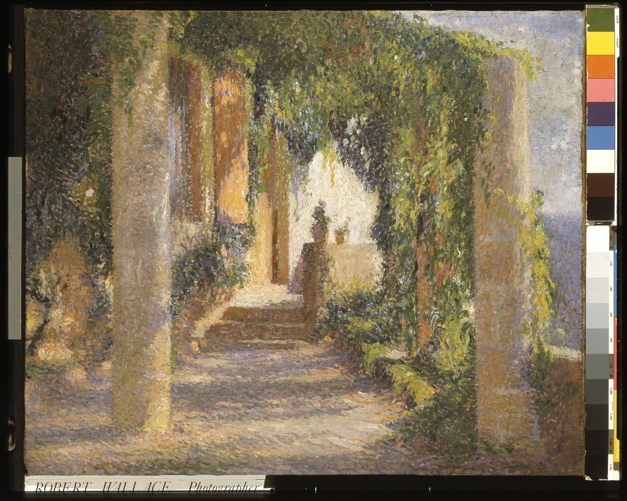 Pergolan (La Pergola) (olja på duk) av Henri Martin