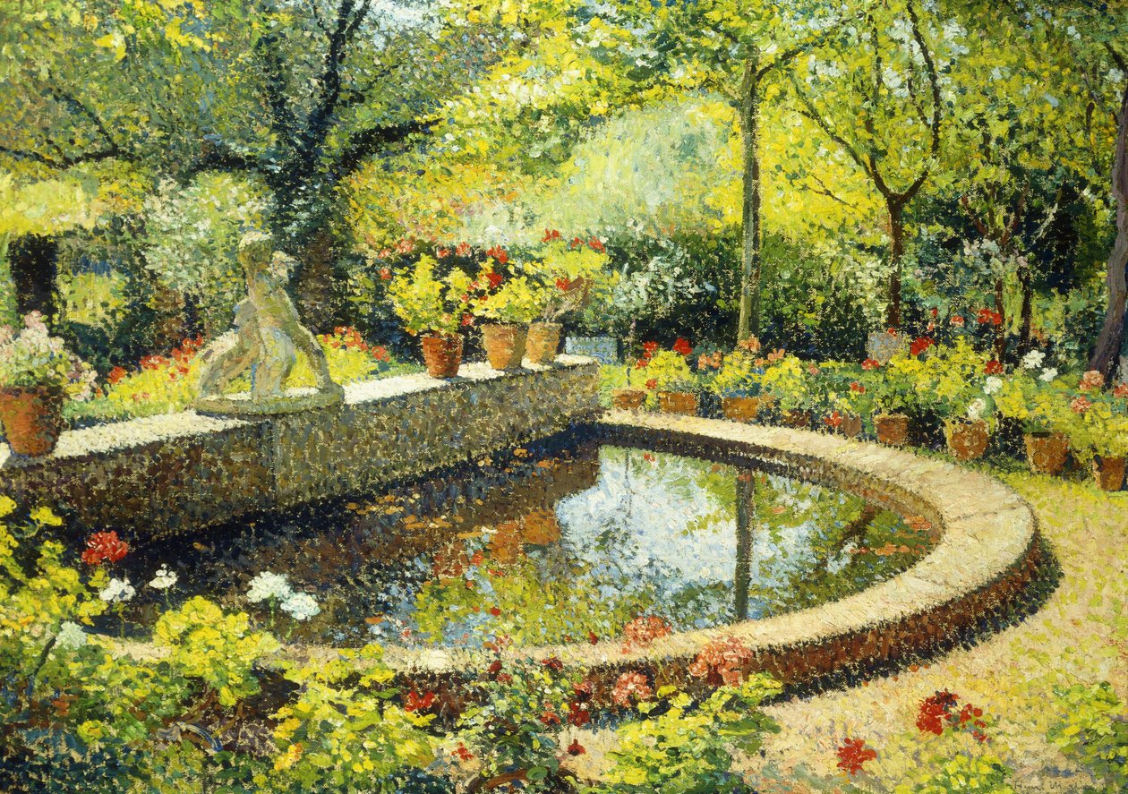 Dammen vid Marquayrol; Le Basin de Marquayrol, ca 1930 av Henri Martin