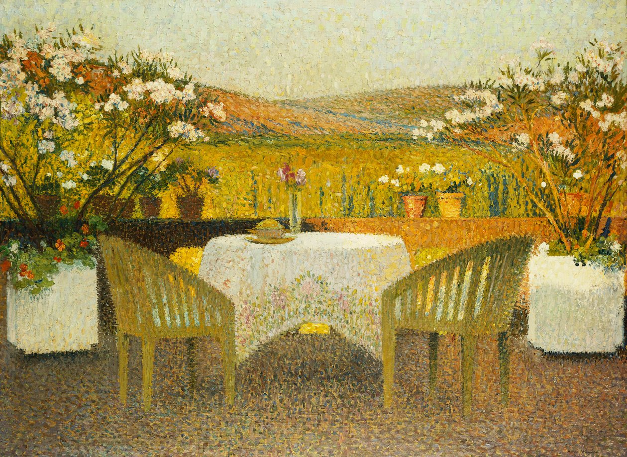 Terrassen vid Marquayrol; Le Terrasse de Marquayrol, 1920 av Henri Martin