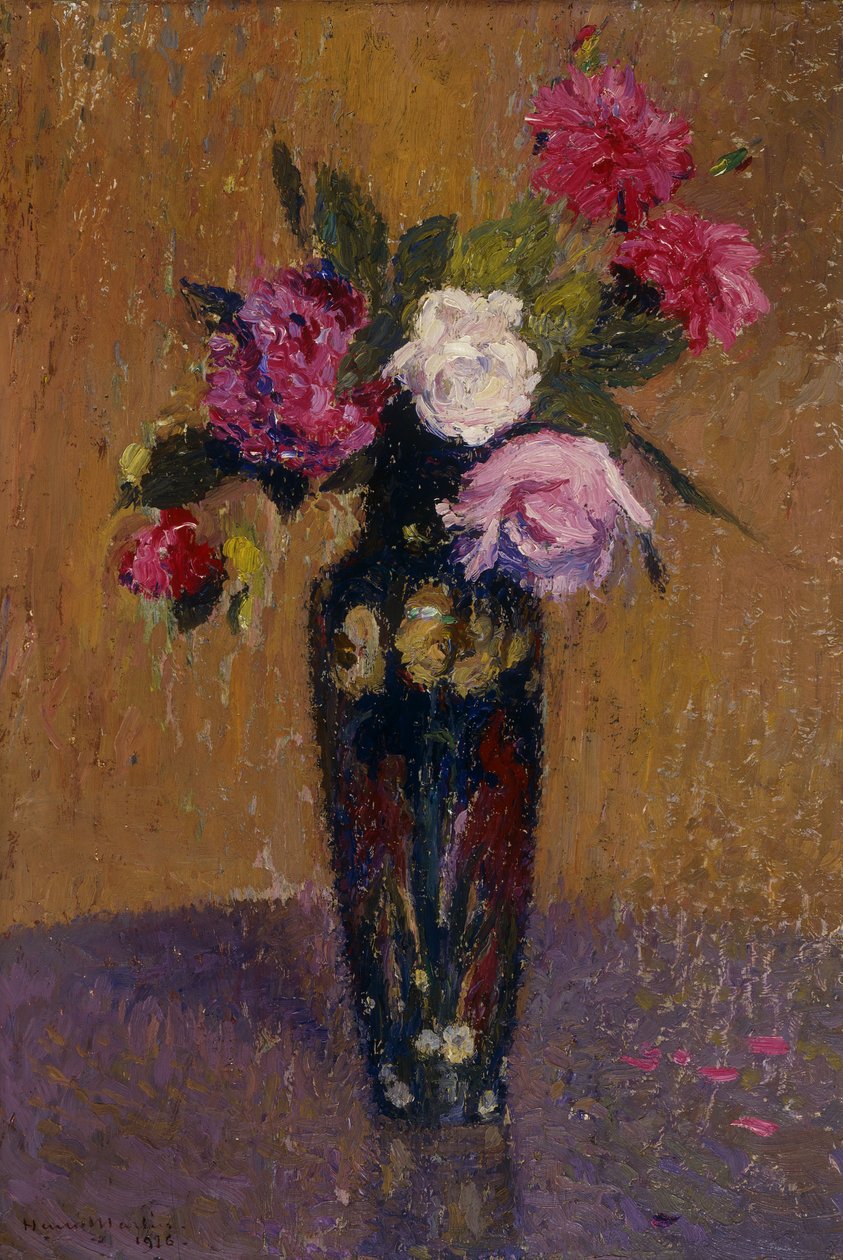 Vas med blommor, 1916 av Henri Martin