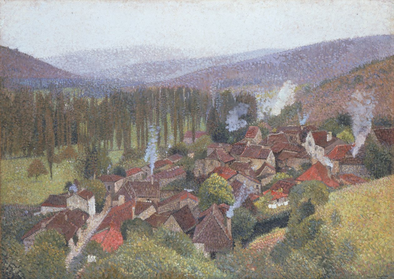 Utsikt över Terrasse de Marquayrol, Labastide du Vert, 1935 av Henri Martin
