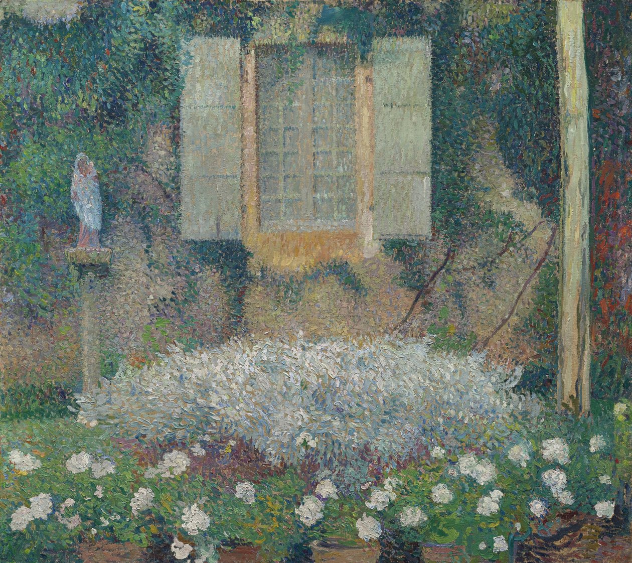 Fönster i köket på trädgården i Marquayrol, ca. 1916 av Henri Martin