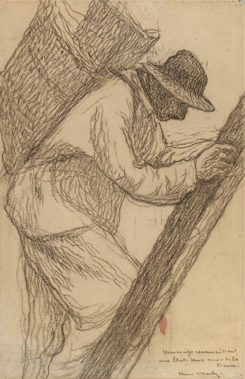 Arbetare på en stege av Henri Martin