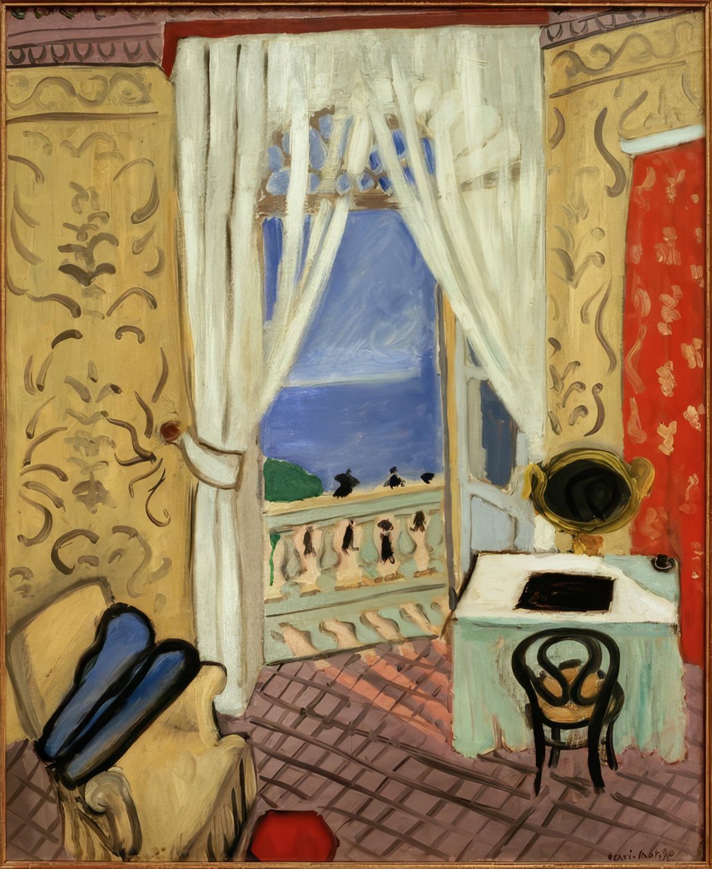 (Inredning med violinfodral av Henri Matisse
